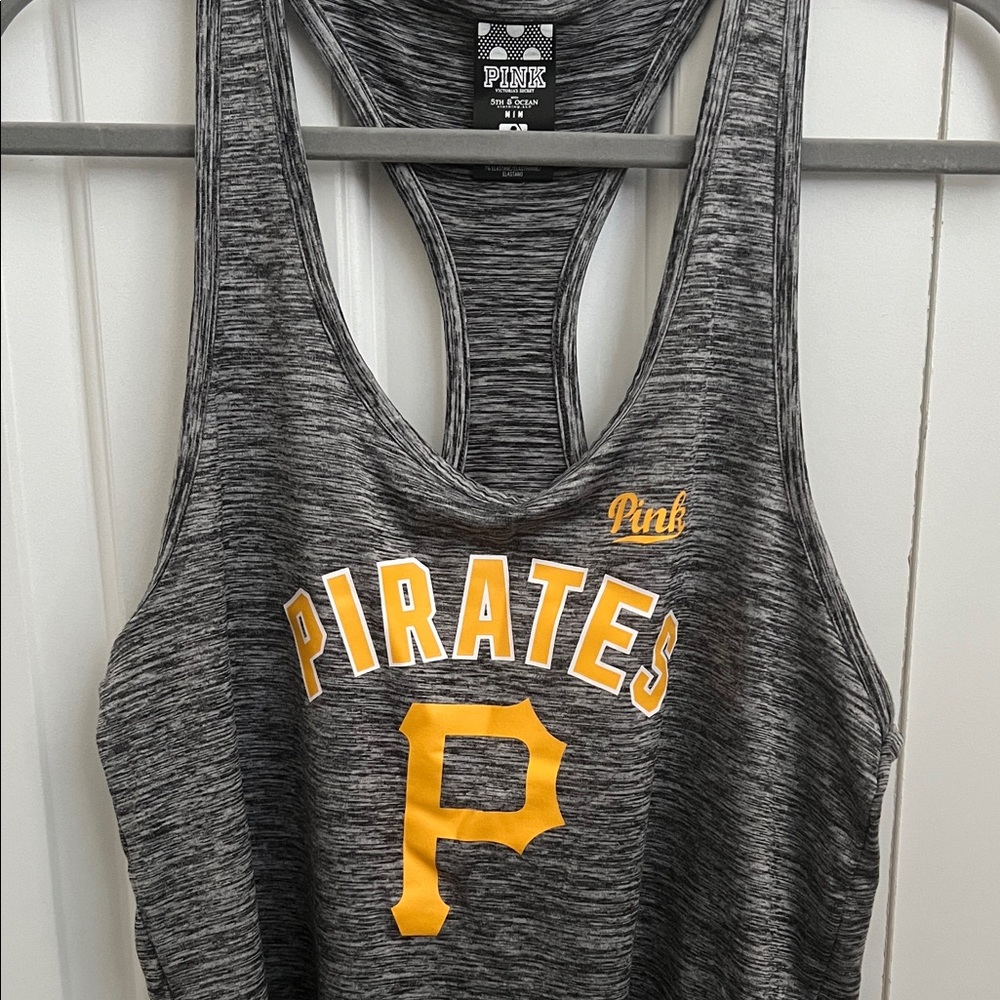 Victoria's Secret Gray and Yellow Tank Top